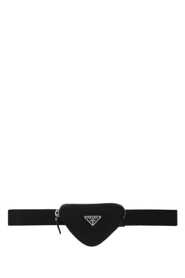 Prada Man Black Nylon Belt