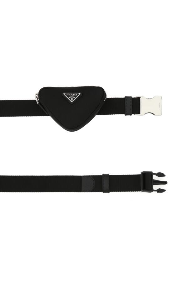 Prada Man Black Nylon Belt