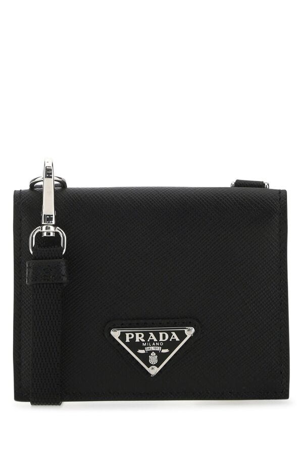 Prada Man Black Leather Cardholder