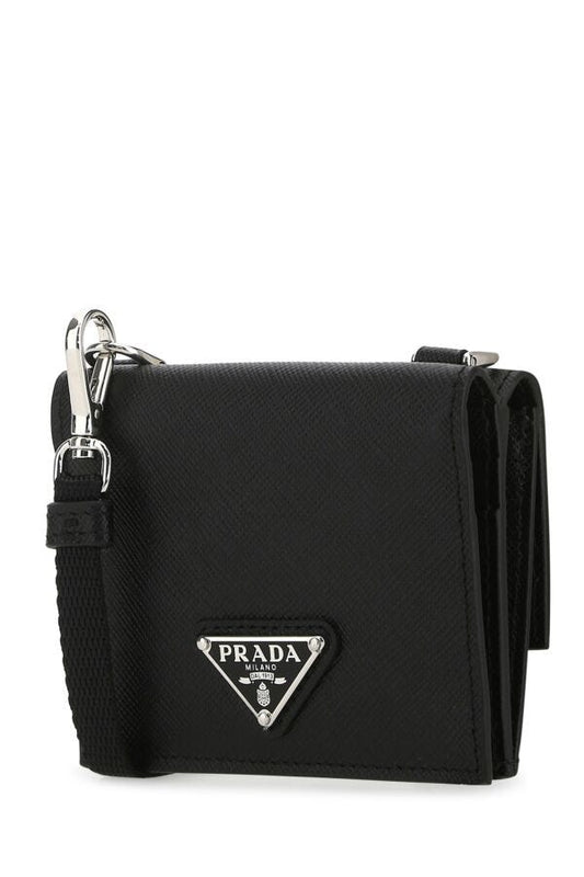 Prada Man Black Leather Cardholder