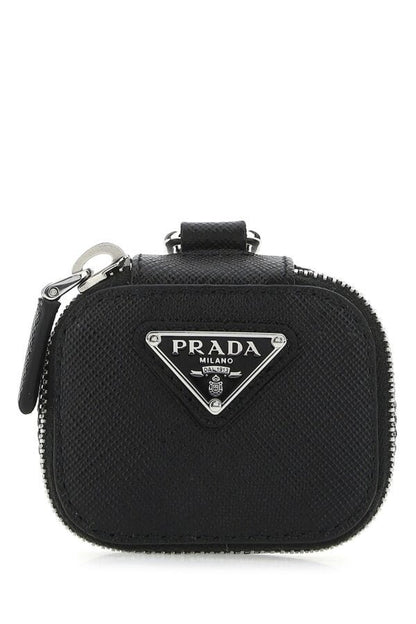 Prada Man Black Leather Air Pods Case