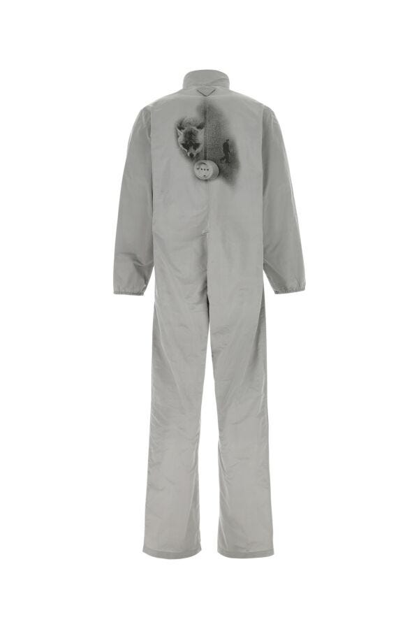 Prada Man Grey Re-Nylon Jumpsuit