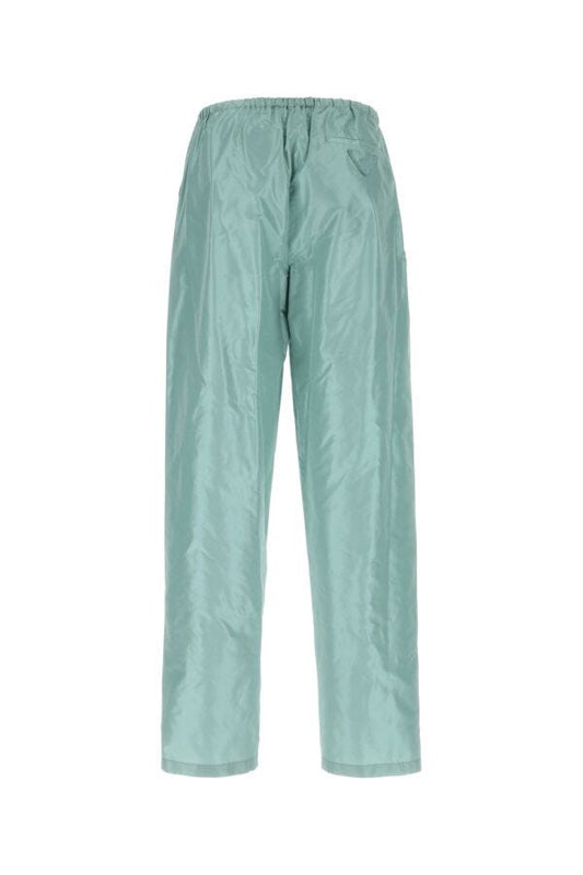 Prada Man Light-Blue Silk Pant