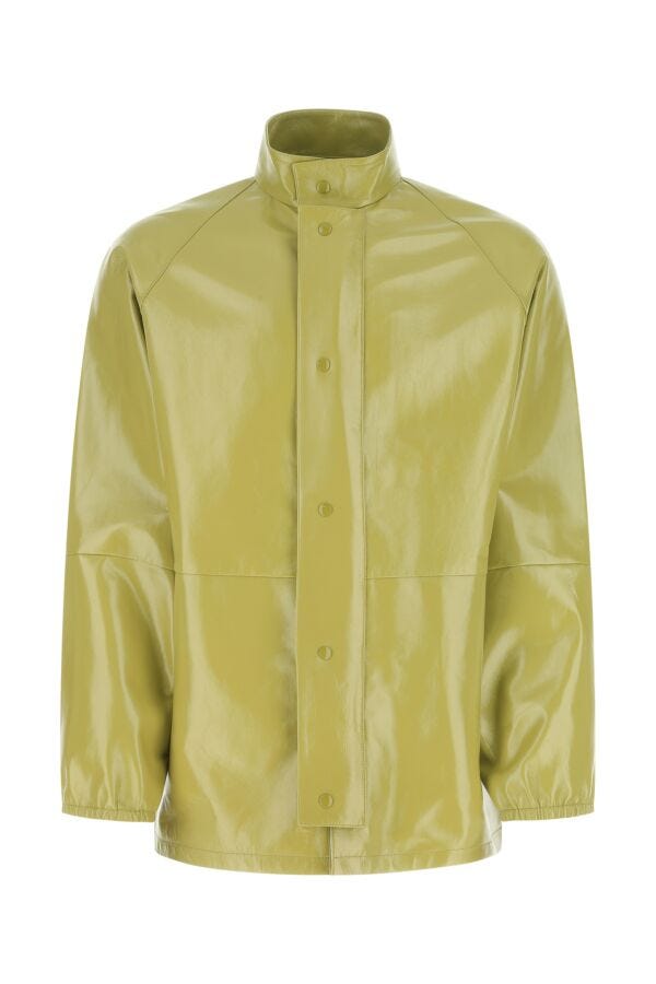 Prada Man Pistachio Green Nappa Leather Jacket