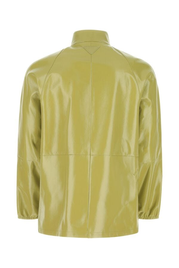 Prada Man Pistachio Green Nappa Leather Jacket