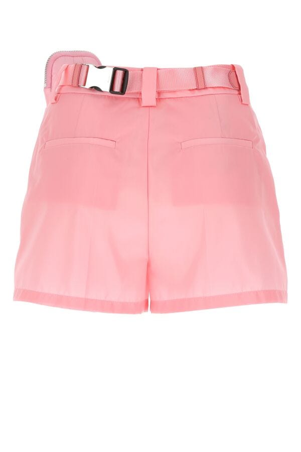 Prada Woman Pink Nylon Shorts