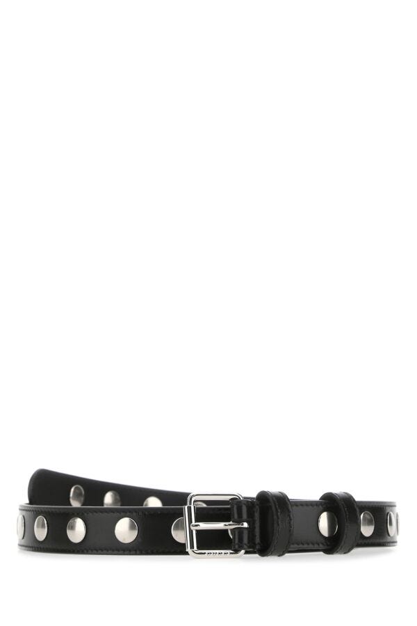 Gucci Woman Black Leather Belt