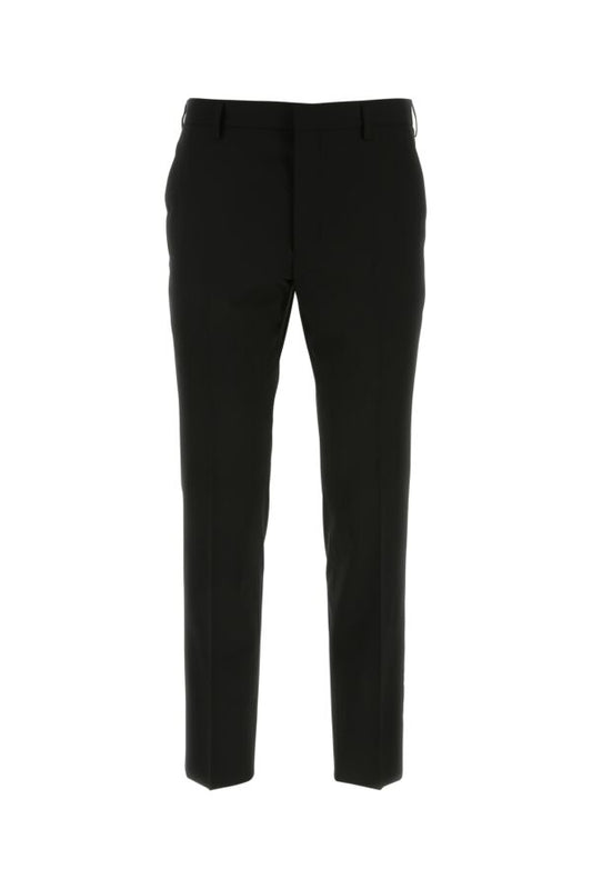 Prada Man Black Stretch Wool Pant