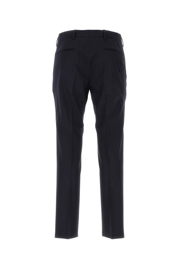 Prada Man Navy Blue Stretch Wool Pant