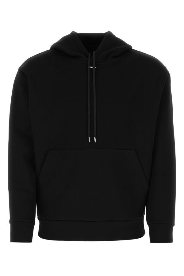 Prada Man Black Cotton Blend Sweatshirt