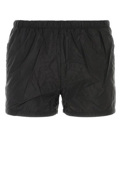 Prada Man Black Nylon Swimming Shorts