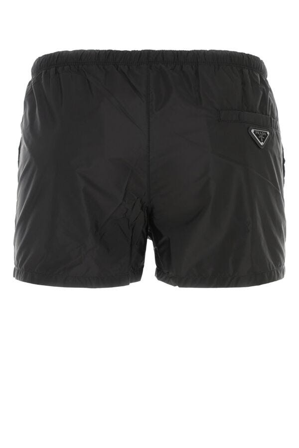 Prada Man Black Nylon Swimming Shorts