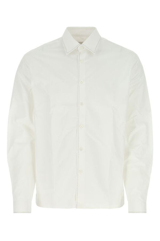 Prada Man White Poplin Shirt