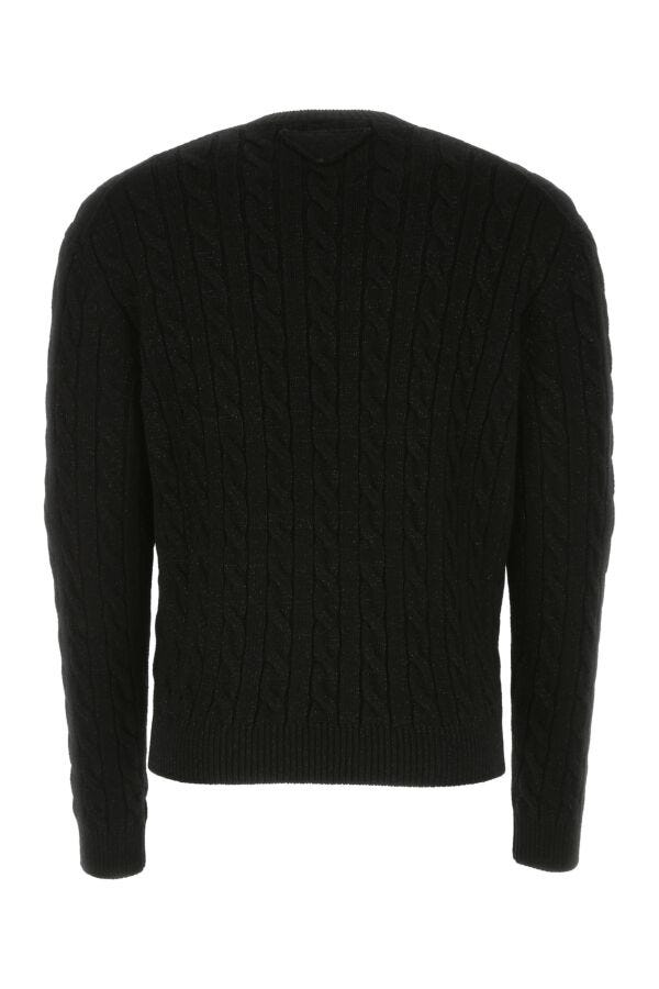 Prada Man Black Wool Blend Sweater