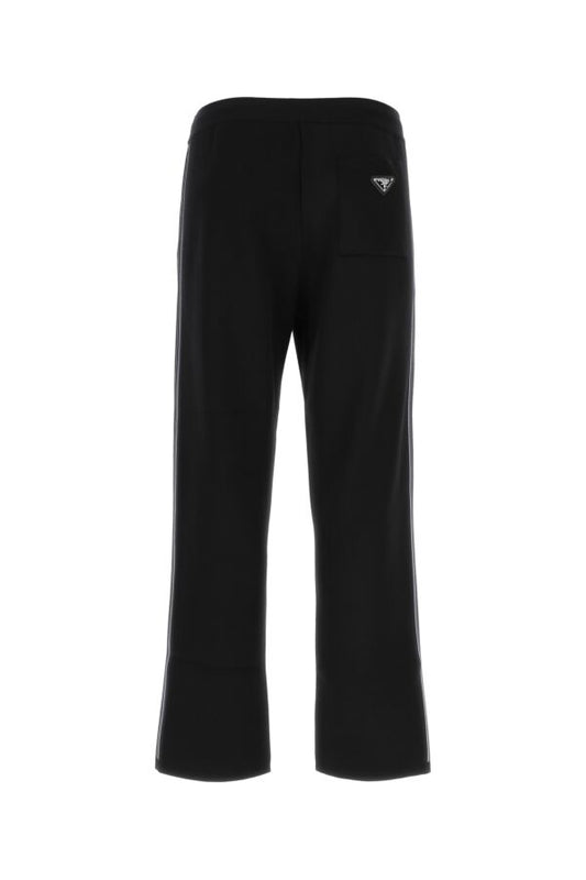 Prada Man Black Wool Blend Pant