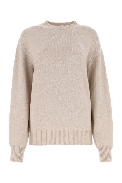 Prada Woman Sand Cashmere Sweater