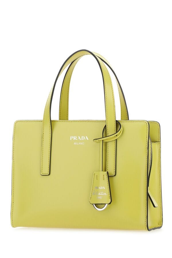 Prada Woman Acid Green Leather Re-Edition 1995 Handbag