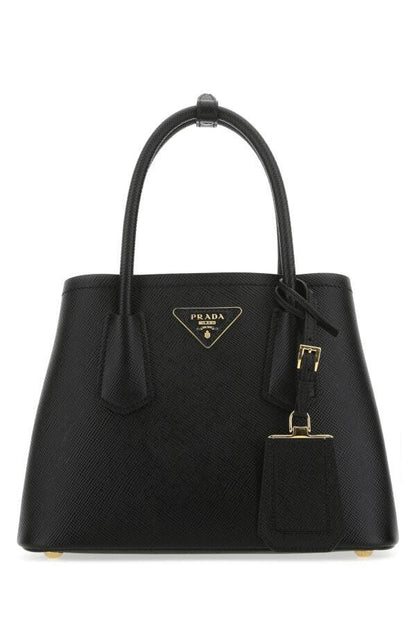 Prada Woman Black Leather Handbag