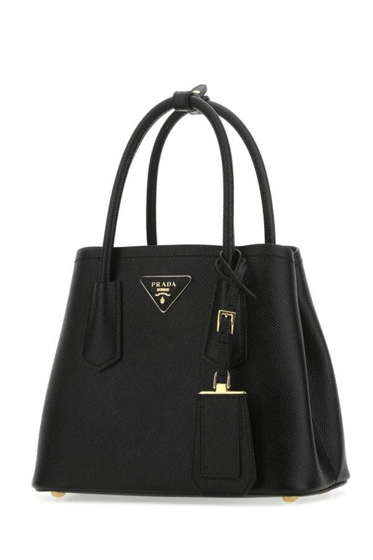 Prada Woman Black Leather Handbag