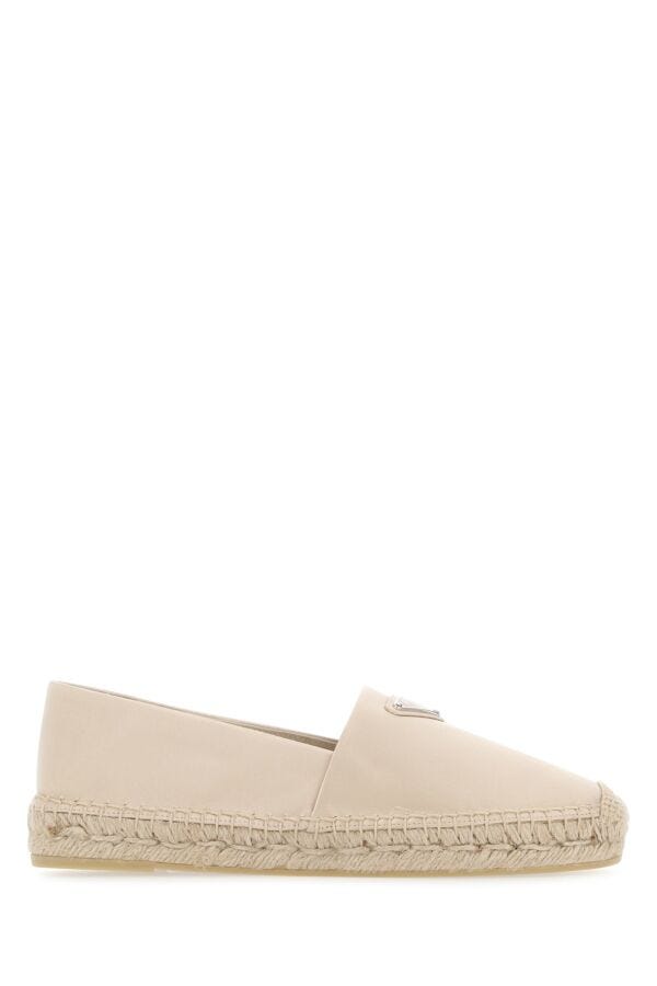 Prada Woman Beige Satin Espadrilles