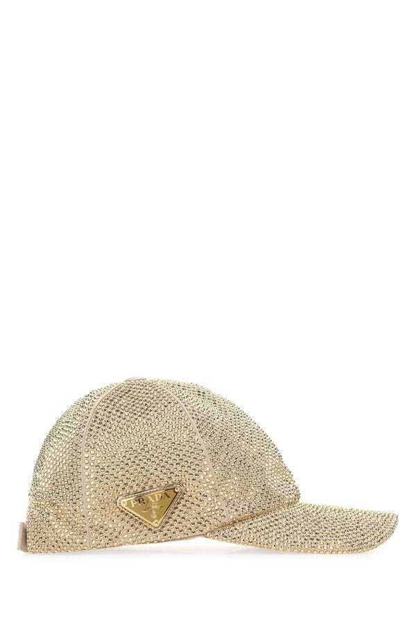 Prada Woman Embellished Duchesse Baseball Cap