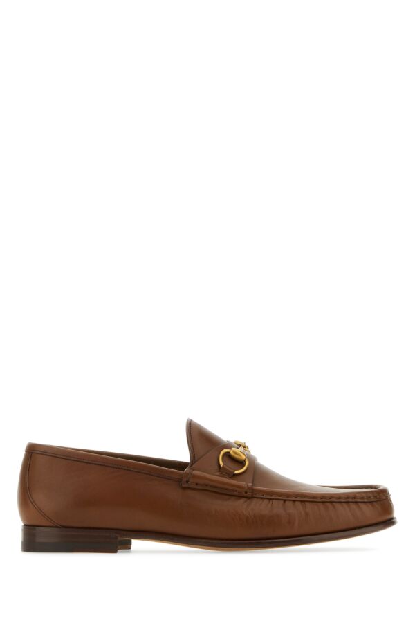 Gucci Man Brown Leather Loafers