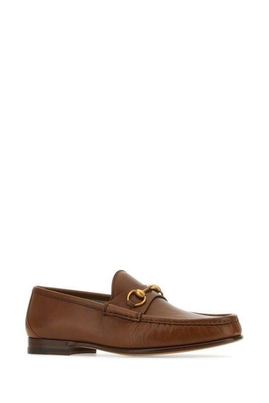 Gucci Man Brown Leather Loafers