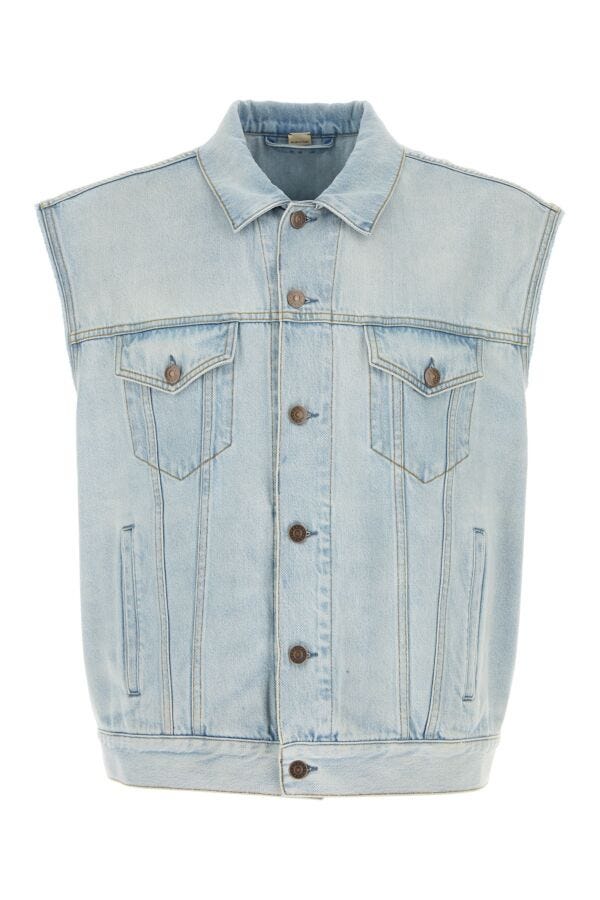 Gucci Man Denim Sleeveless Jacket