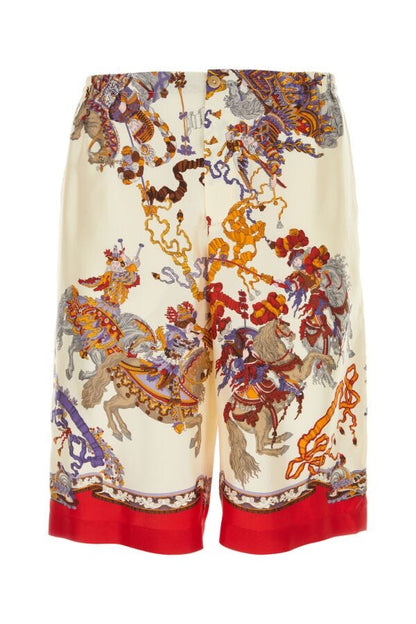 Gucci Man Printed Silk Bermuda Shorts