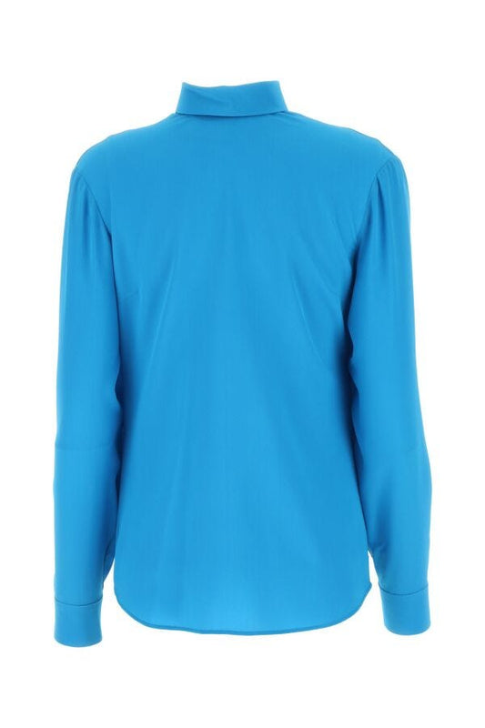 Gucci Woman Turquoise Crepe Shirt