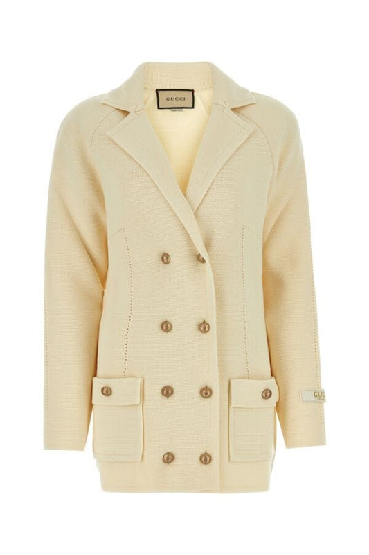 Gucci Woman Ivory Wool Blazer