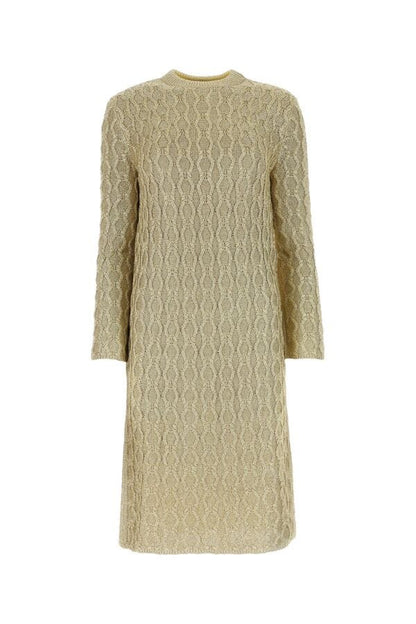 Gucci Woman Gold Viscose Blend Dress