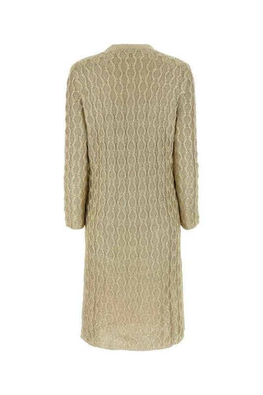 Gucci Woman Gold Viscose Blend Dress