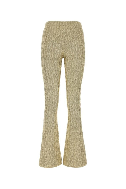 Gucci Woman Gold Viscose Blend Pant