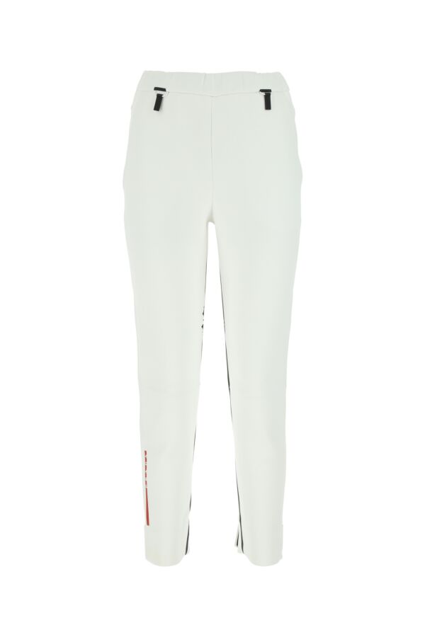 Prada Woman White Neoprene Pant