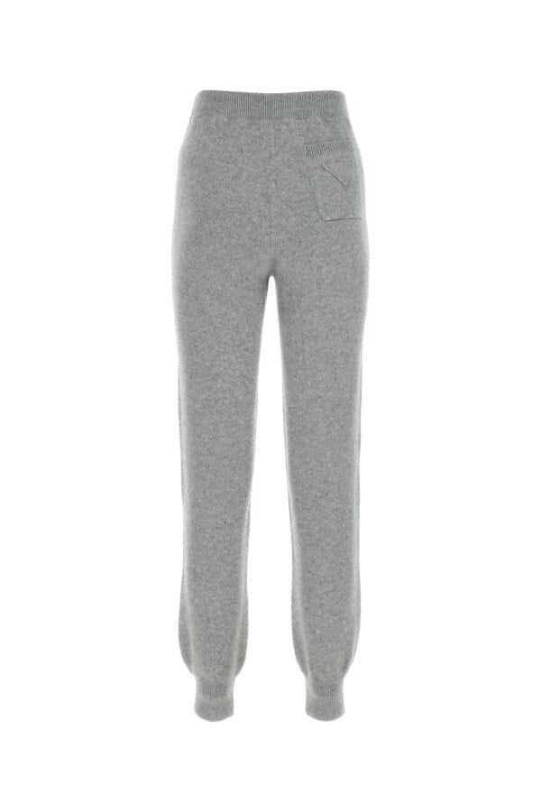 Prada Woman Grey Cashmere Joggers