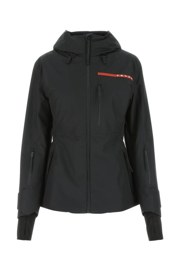 Prada Woman Black Polyester Padded Jacket