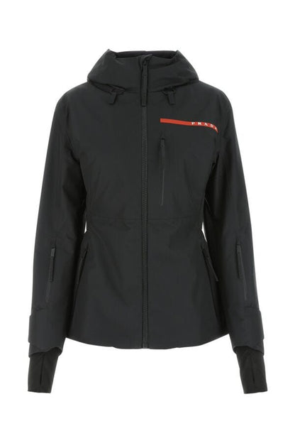 Prada Woman Black Polyester Padded Jacket