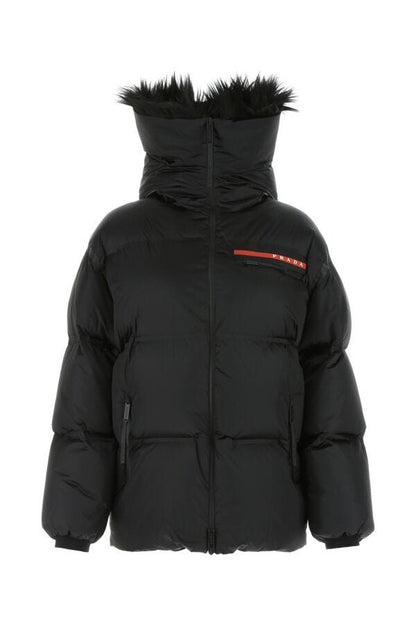 Prada Woman Black Nylon Down Jacket