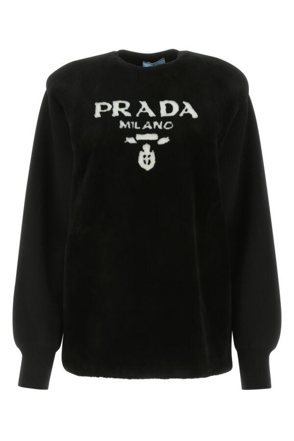 Prada Woman Black Cashmere Sweater