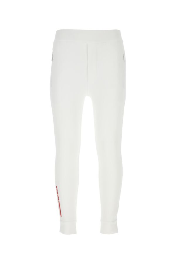 Prada Man White Neoprene Pant