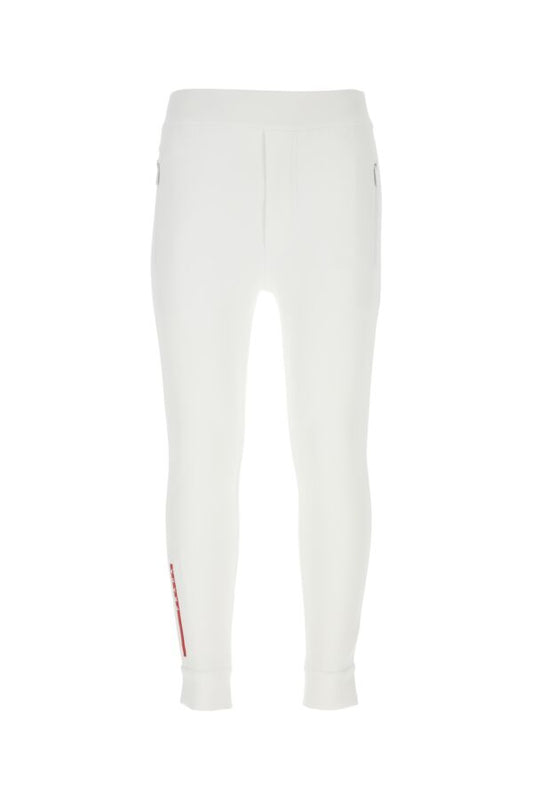 Prada Man White Neoprene Pant