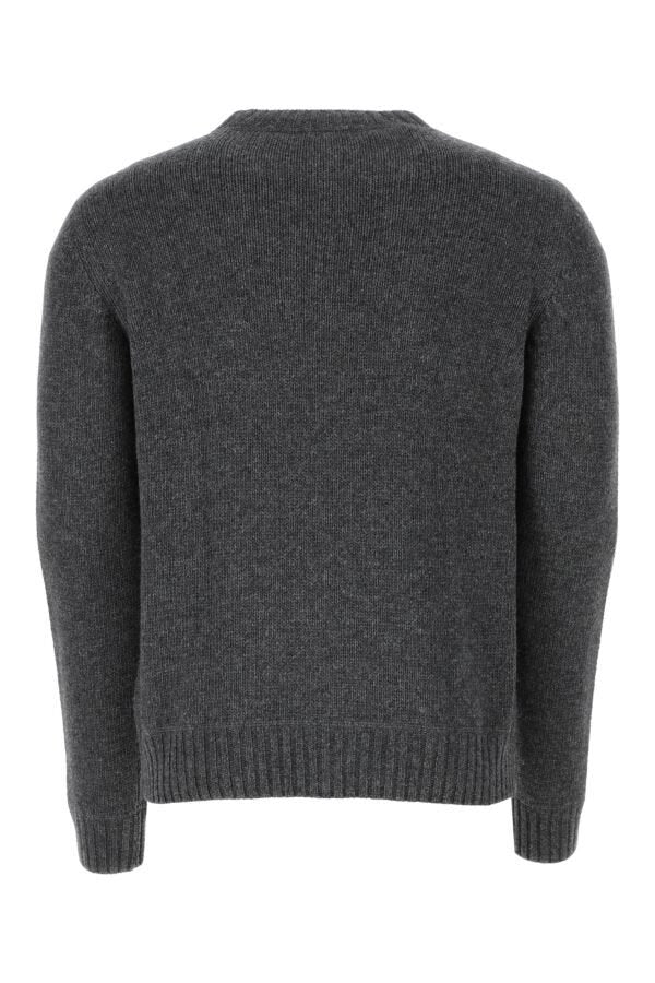 Prada Man Dark Grey Wool Blend Sweater