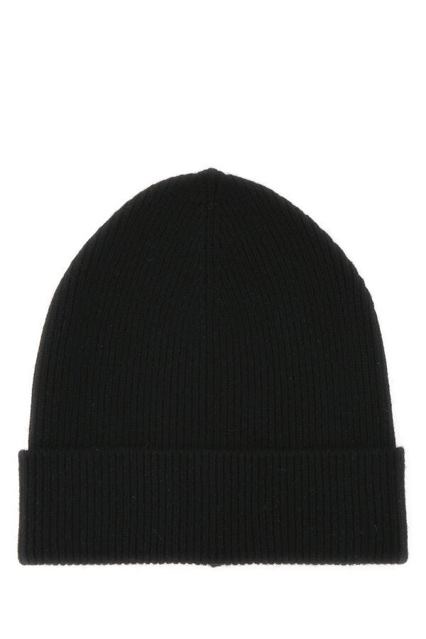 Prada Man Black Cashmere Beanie Hat