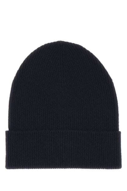 Prada Man Navy Blue Cashmere Beanie Hat