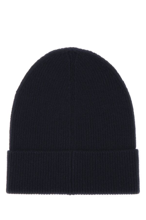 Prada Man Navy Blue Cashmere Beanie Hat