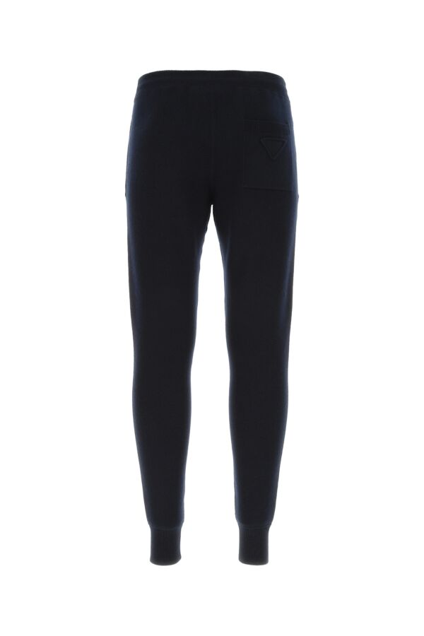 Prada Man Dark Blue Stretch Cashmere Blend Joggers