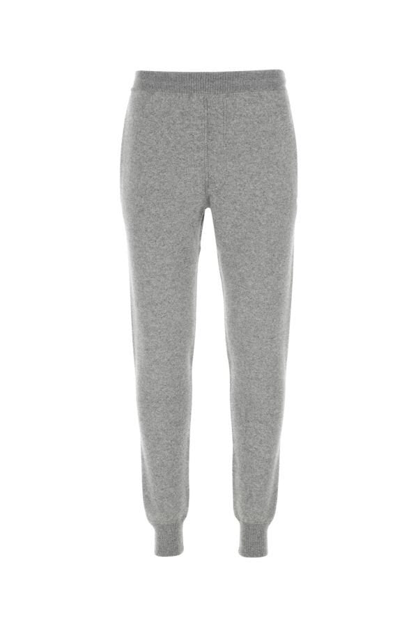 Prada Man Melange Grey Stretch Cashmere Blend Joggers