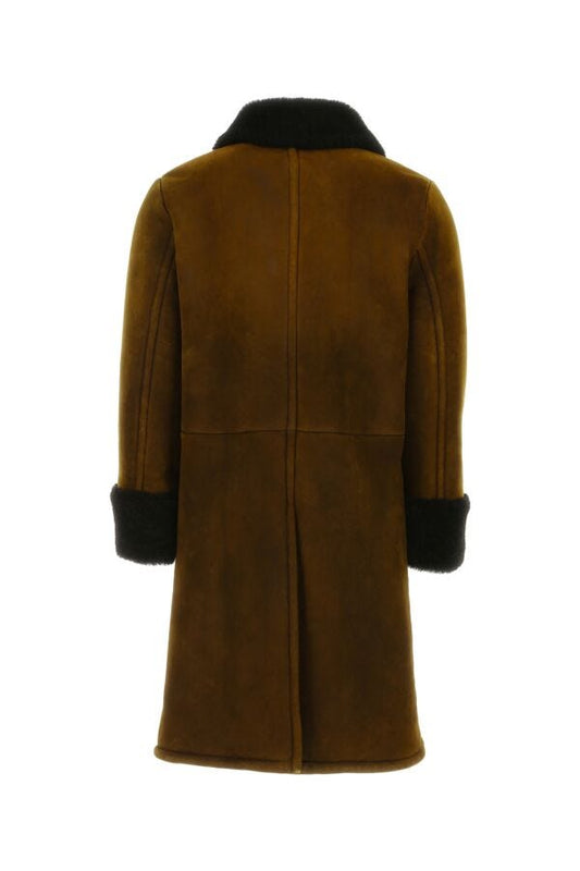 Prada Man Chocolate Shearling Coat