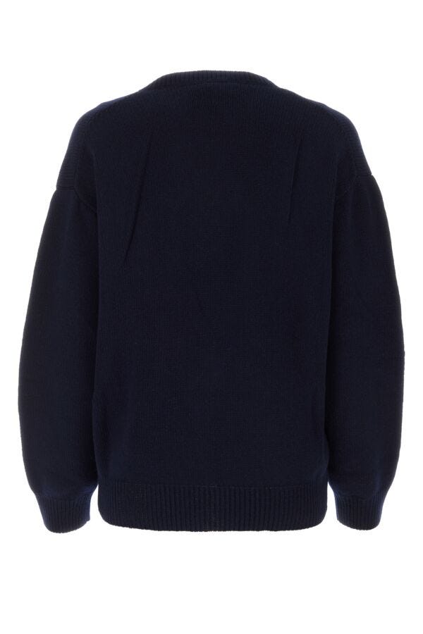 Prada Woman Dark Blue Wool Blend Sweater